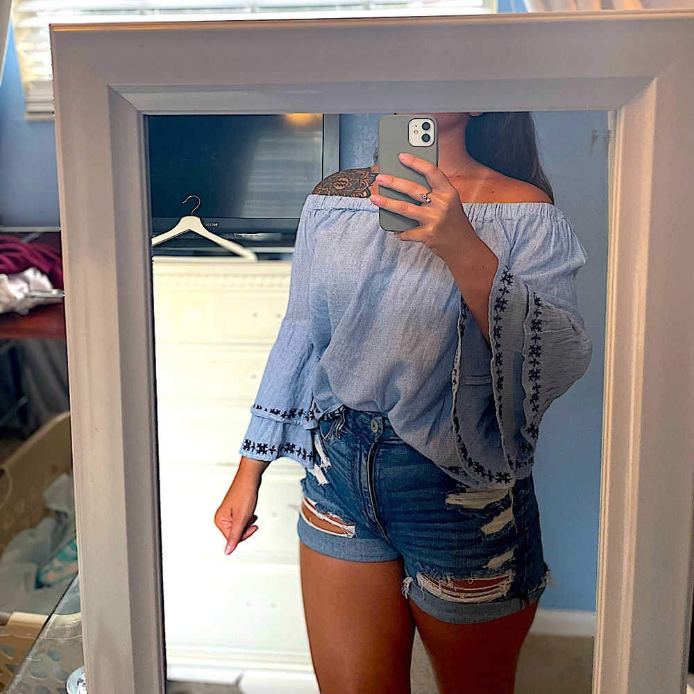 Off the shoulder blouse